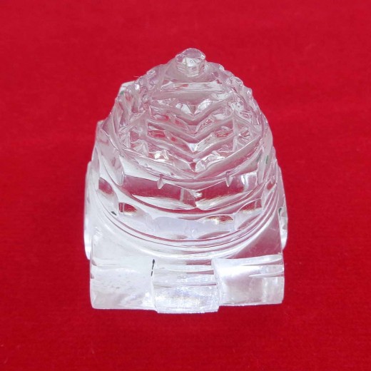 Lab Tested 40.500 Gram Natural Crystal Shree Yantra | Sphatik Shri Yantra | Shree Maha Laxmi Yantra